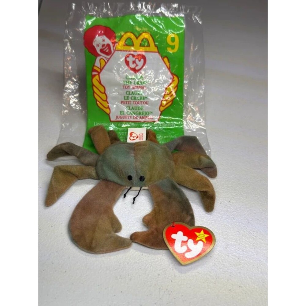 Ty McDonalds Teenie Beanie Baby Claude The Crab 7138